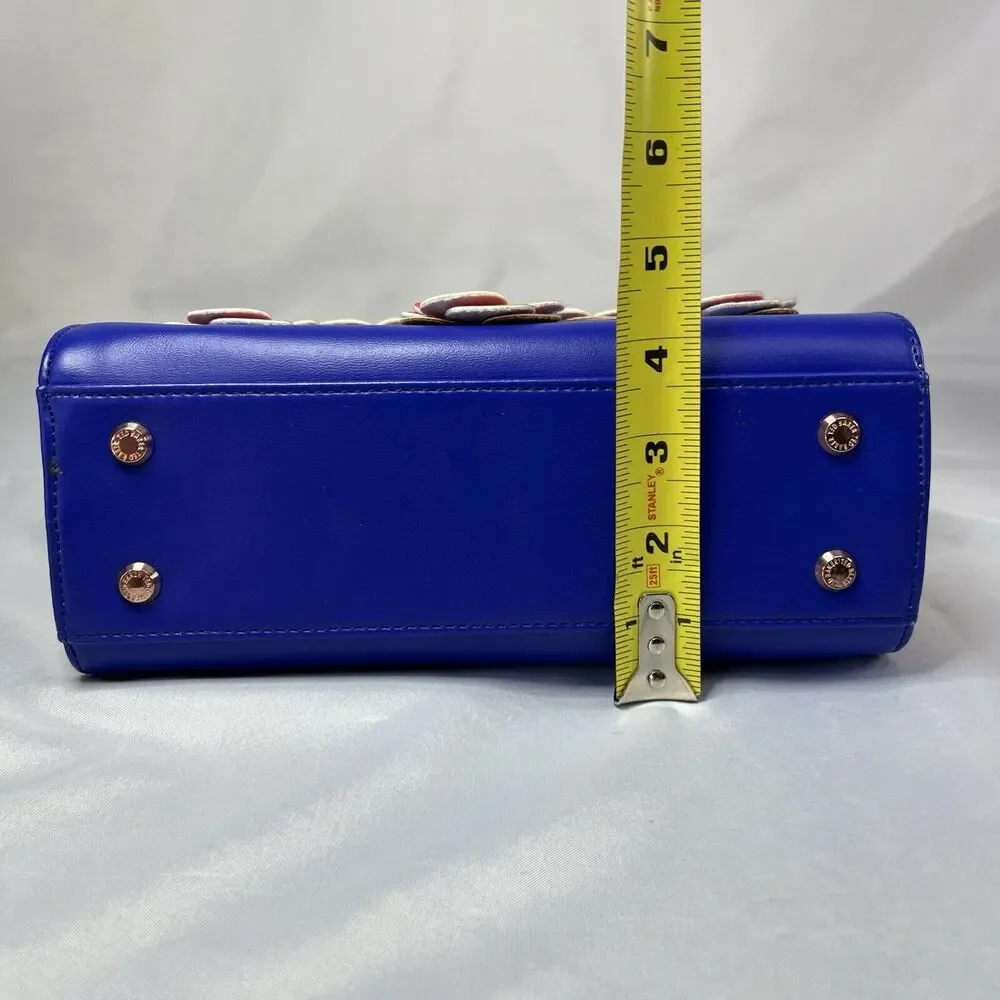 Ted Baker London Blue With Poppies Lady Bag Satchel - Picture 11 of 11
